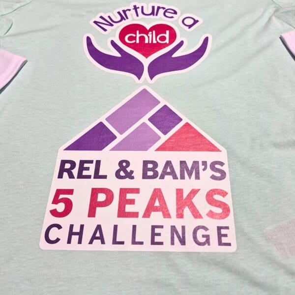 An image of the Nurture a Child shirt.